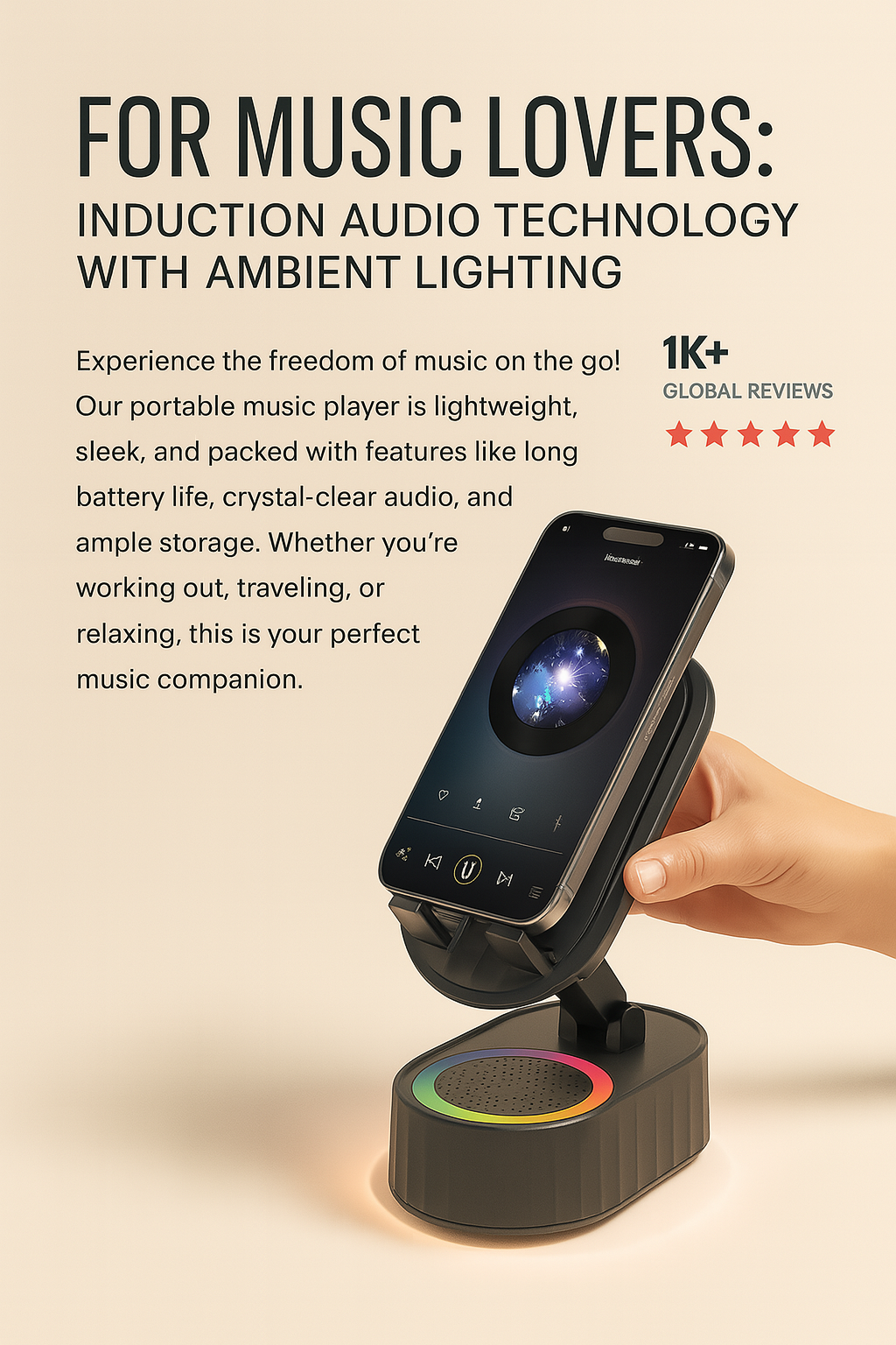 Wireless Induction Audio Speaker
